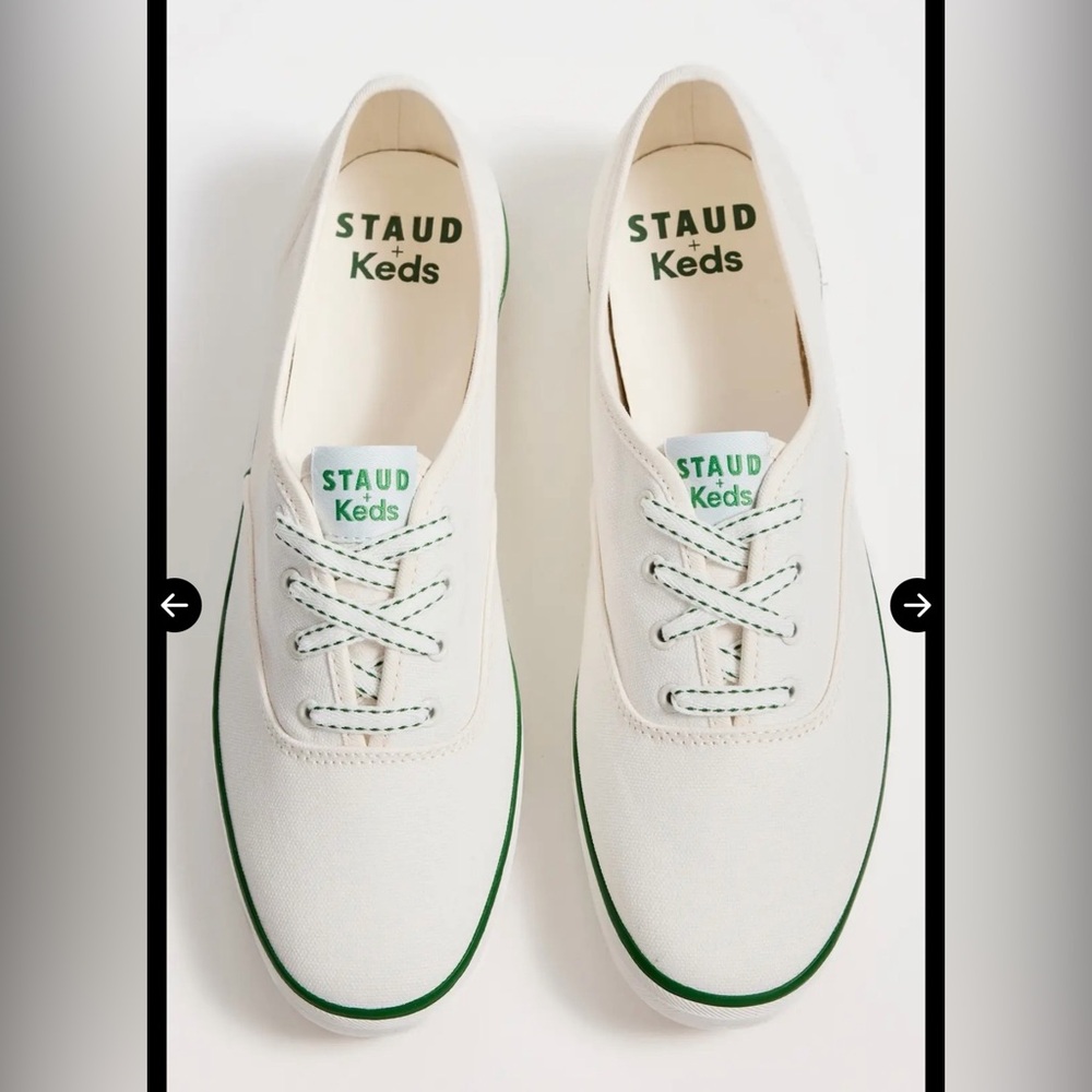 Staud + Keds white sneaker - Picture 1 of 6